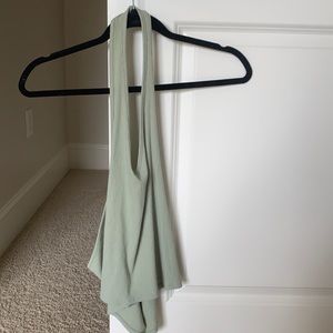 American Eagle Pale Green Halter Tank Top XL